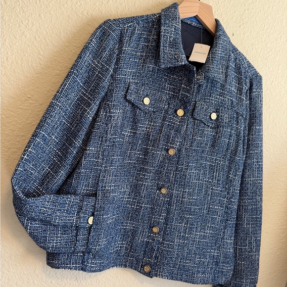 J. McLaughlin Blue Women's Jacket-size L-NWT - Picture 4 of 12